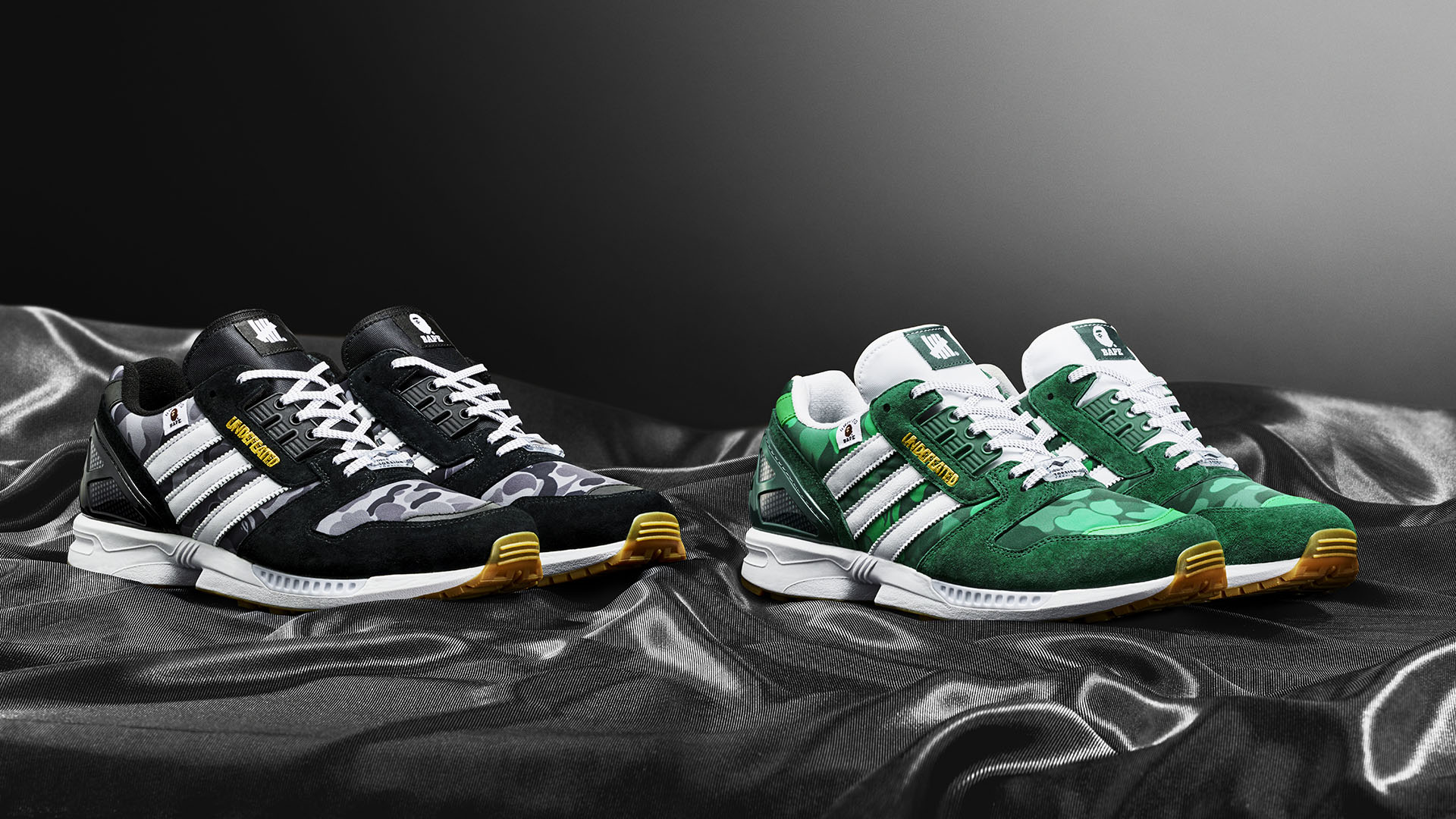 靴BAPE x UNDEFEATED x adidas ZX 8000