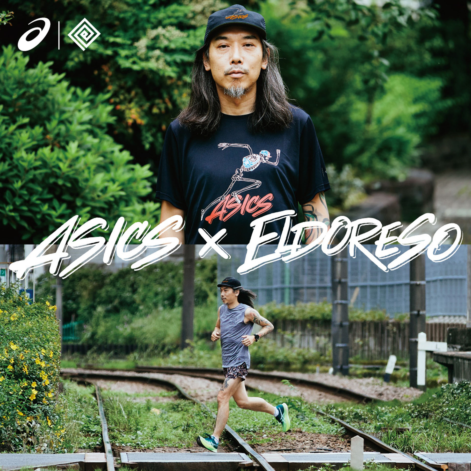 ASICS x ELDORESO コラボTシャツ Mサイズ-