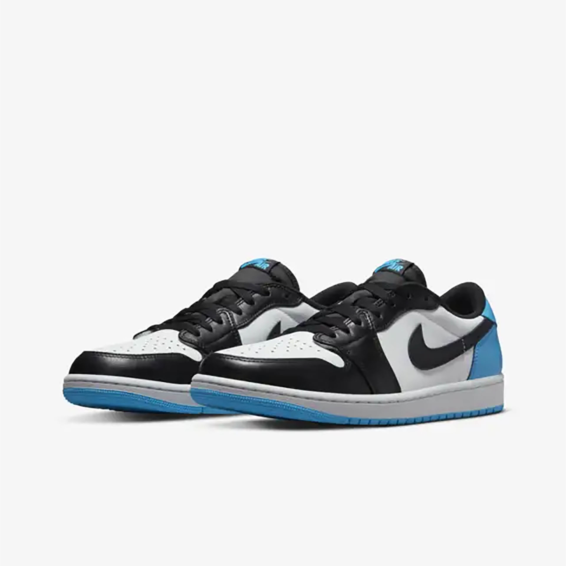 AIR JORDAN 1 LOW 'Black and Dark Powder Blue' ｜ FLY BASKETBALL