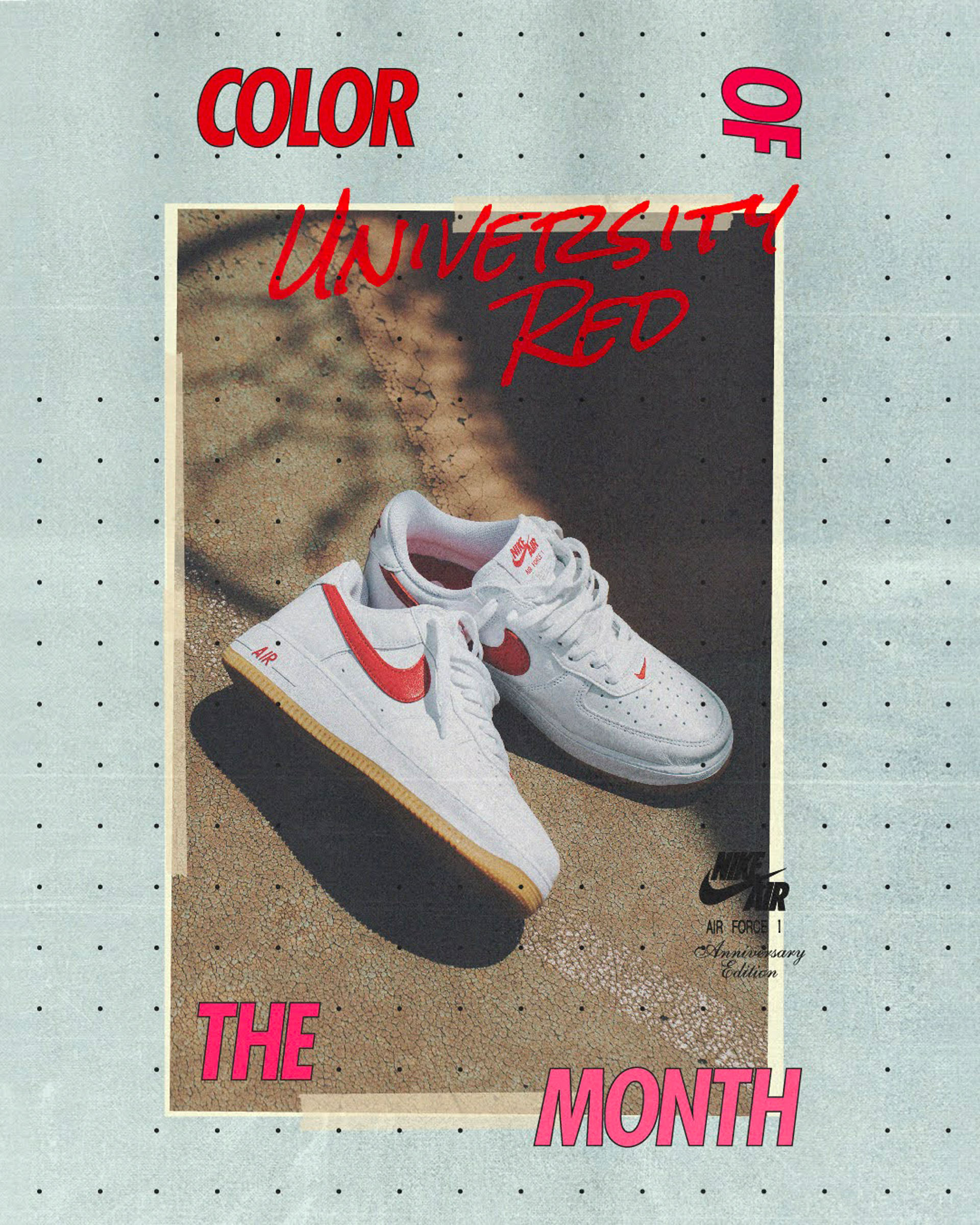 atmosから「AIR FORCE 1 LOW RETRO COLOR OF THE MONTH “WHITE/ RED