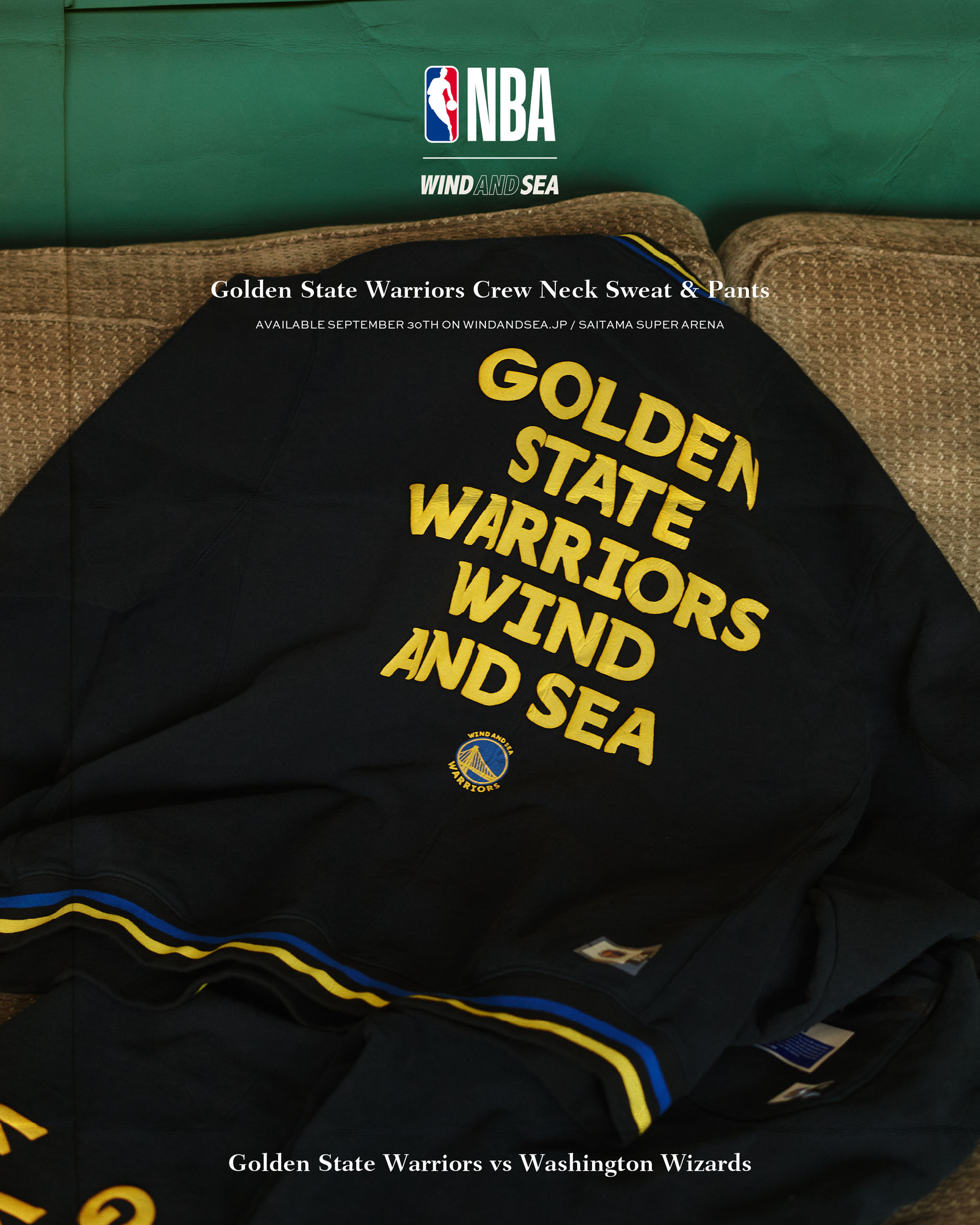 WIND AND SEA NBA WDS Crew Neck Sweat（M）